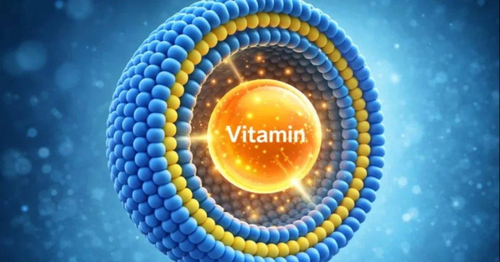 Liposomal nutrients protected by phospholipid layers